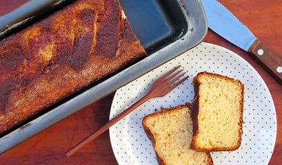 Receita de bolo de banana com iogurte natural